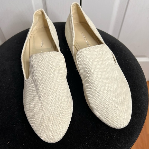 Marc Fisher Beige natural slip on abree flats studded low heel women shoes 6.5 - Picture 3 of 15
